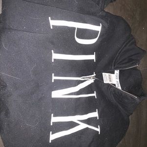 PINK half zip pullover